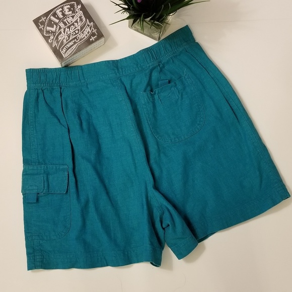 Vintage White Stag Turquoise High Waist Short - Picture 4 of 7